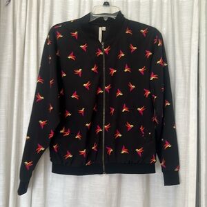Light jacket with birds